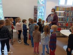 ilustracja do wpisu 
Zajęcia w Bibliotece przy ul. Ciepłej